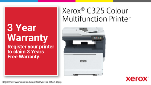 Xerox C325 A4 33ppm Wireless Duplex Copy/Print/Scan/Fax PS3 PCL5e/6 2 Trays Total 251 Sheets - Image 13